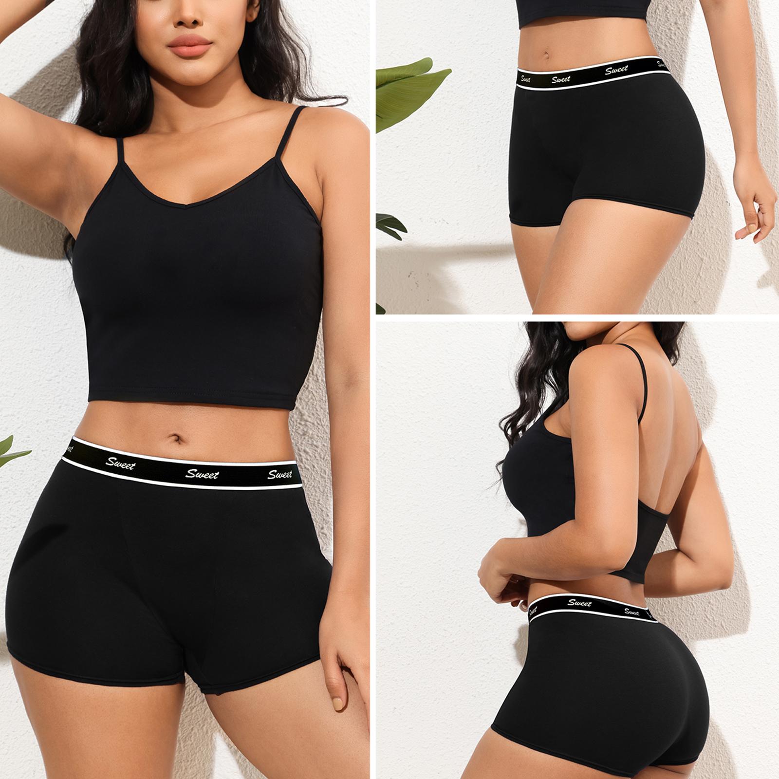 LEVAO Women Boyshorts Panties Cotton Boxer Briefs Underwear for Ladies with Stretch Boxer Shorts 5-Pack S-XXL SpringStatements