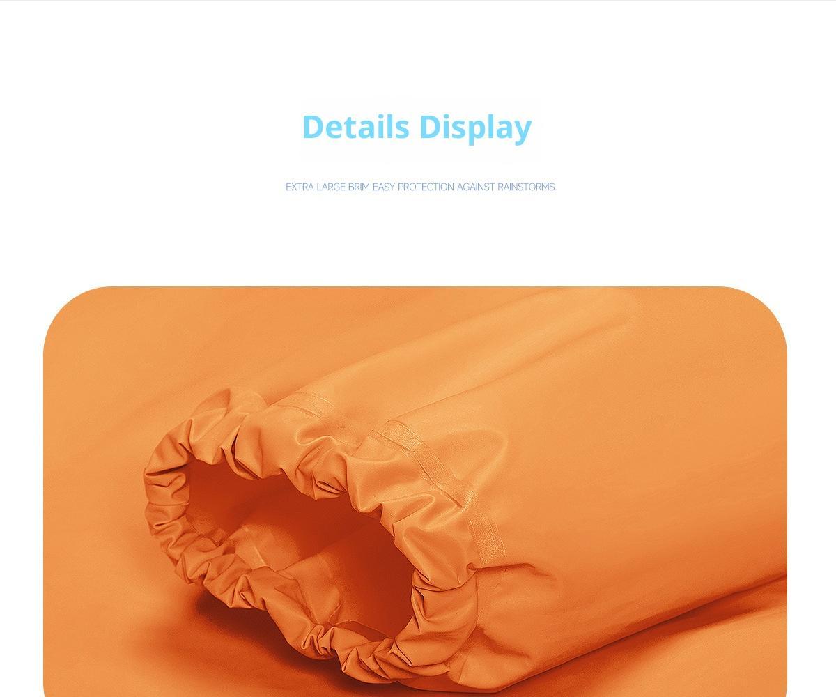 College style kindergarten with backpack, full body waterproof raincoat and raincoat