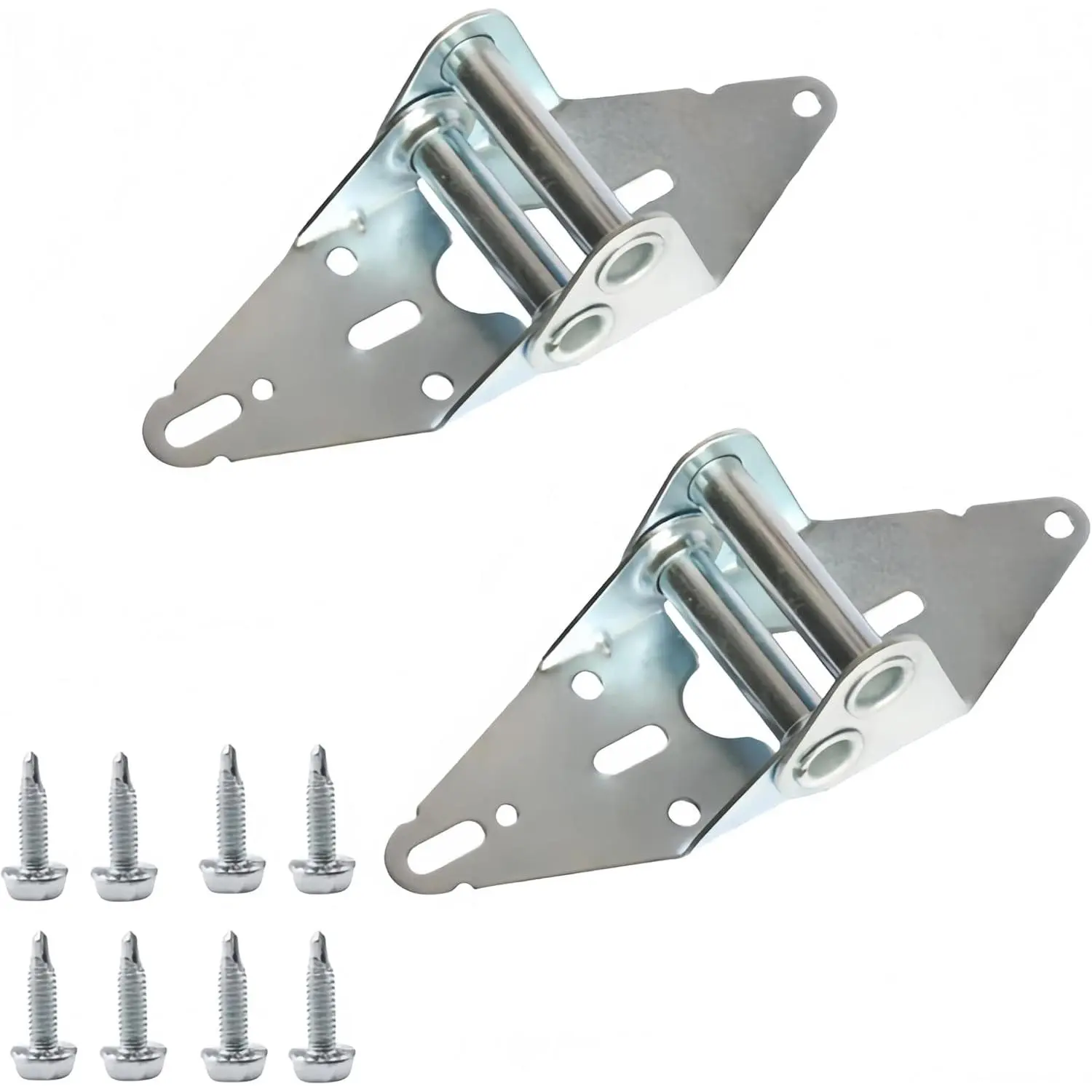 2 Packs Garage Door Hinges #2, 14 Gauge Steel Heavy Duty Hinge