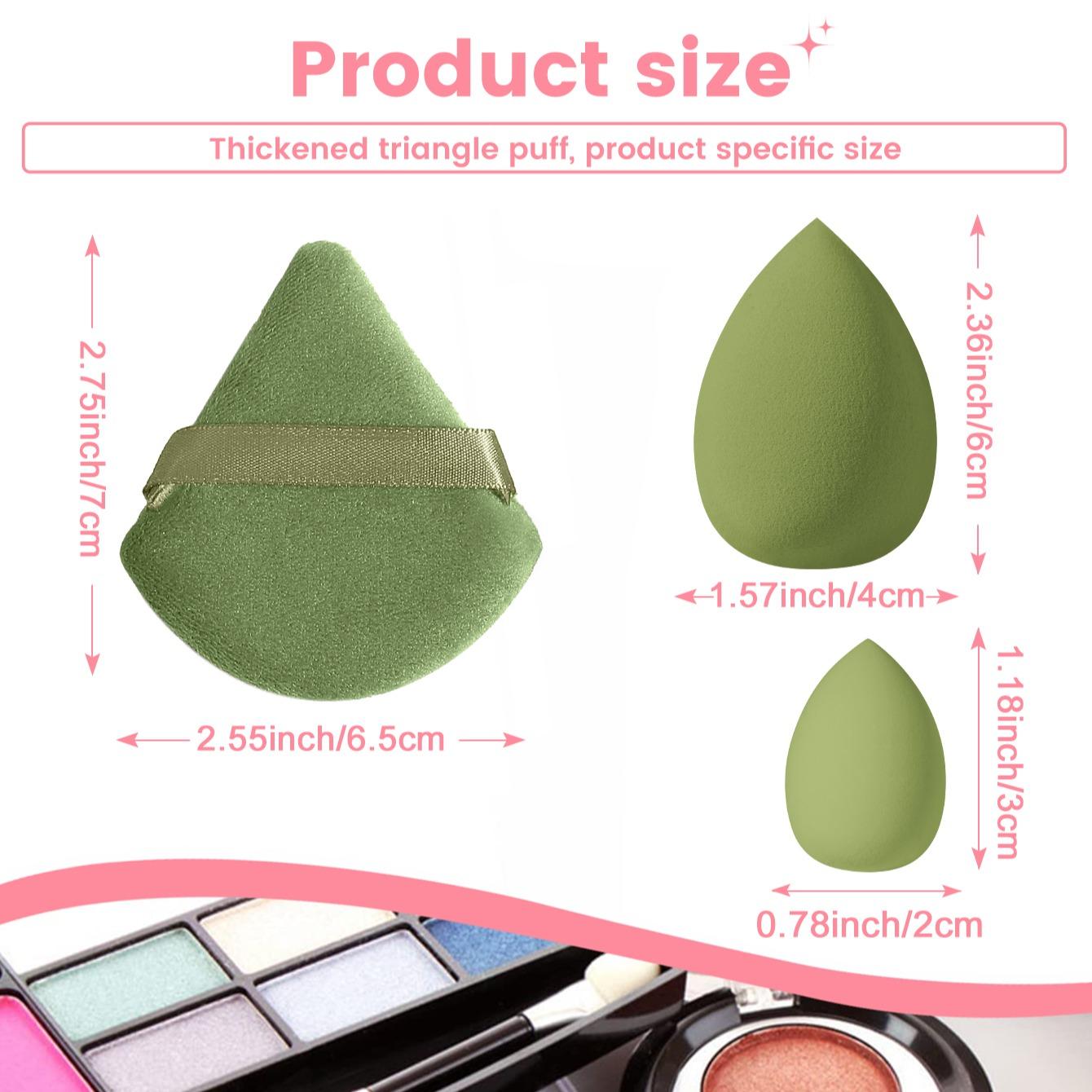 15pcs/set Makeup Sponge & Powder Puff Set, Makeup Sponge Set, Including 5pcs Powder Puff & 5pcs Mini Beauty Egg & 5pcs Beauty Egg, Cosmetic Accessory