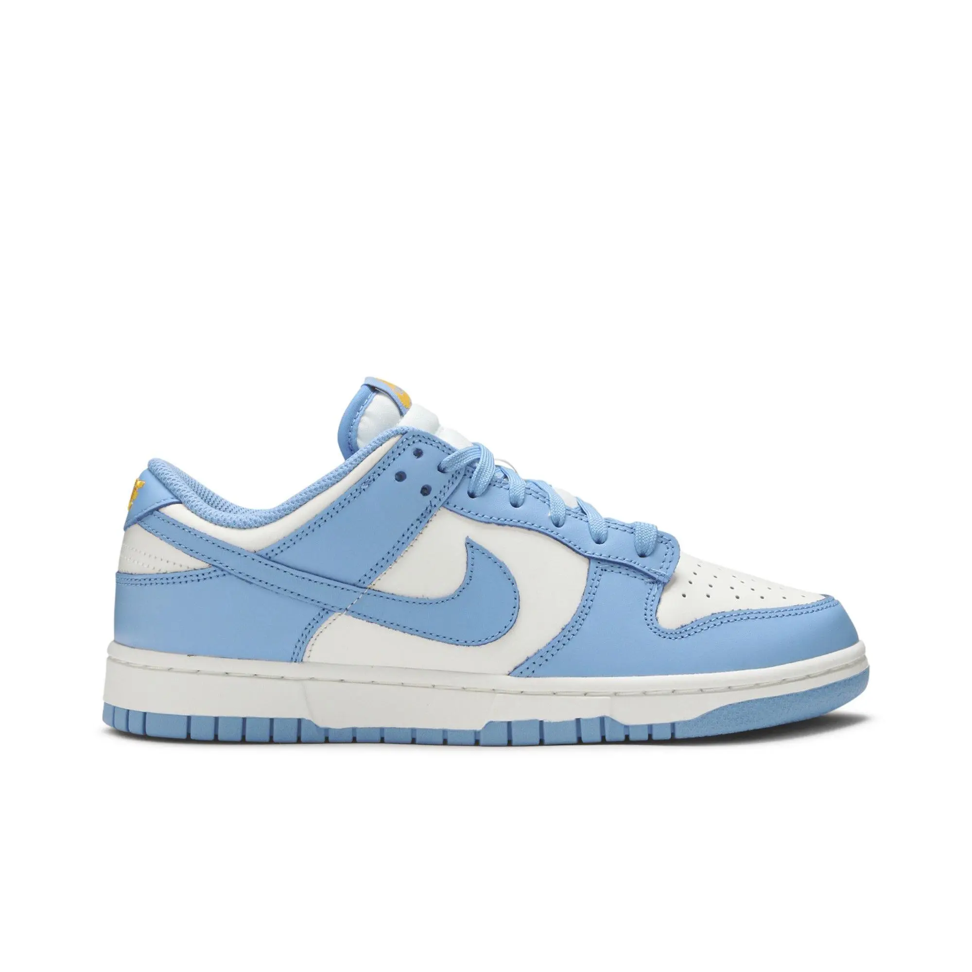 Nike Women's Dunk Low 'Coast' Low Cut Skateboarding Shoes, Sail/Coast/University Gold, Casual Wear Street Skate Short Length Sneakers, Style DD1503-100 (Women's Sizes)