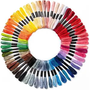 Friendship Bracelet String, 60 Skeins   Thread, 344.5 Inch  Embroidery Floss, Hand Embroidery Thread for DIY Sewing and Embroidery Crafts Making