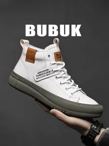 BUBUK Men's Classic Boots, Stylish Versatile Mid-Top Lace-Up Boot, Casual Boots, Vintage Handmade Design for Any Occasion