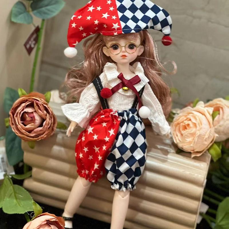 30cm Bjd Doll DIY Toys With Clothes Long Hair High Heel Princess Dress Up Doll Baby Girl  3D Eyes Beautiful Princess Accessories