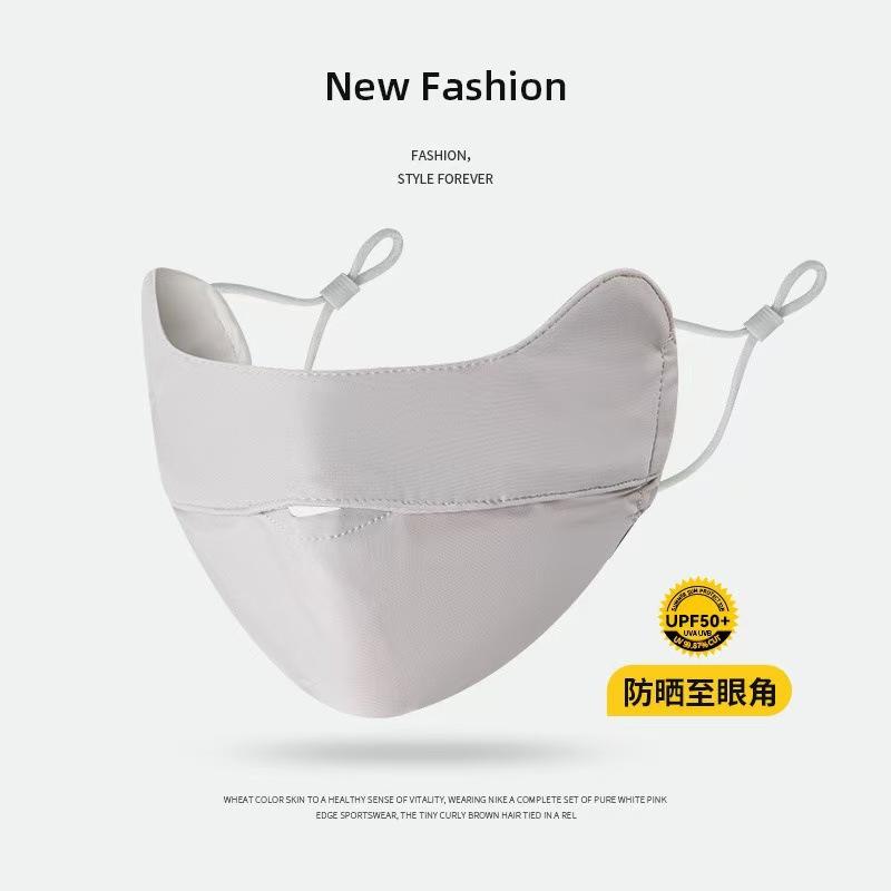 Sunscreen hat summer ice silk show face small UV protection sun hat running sports versatile empty top hat