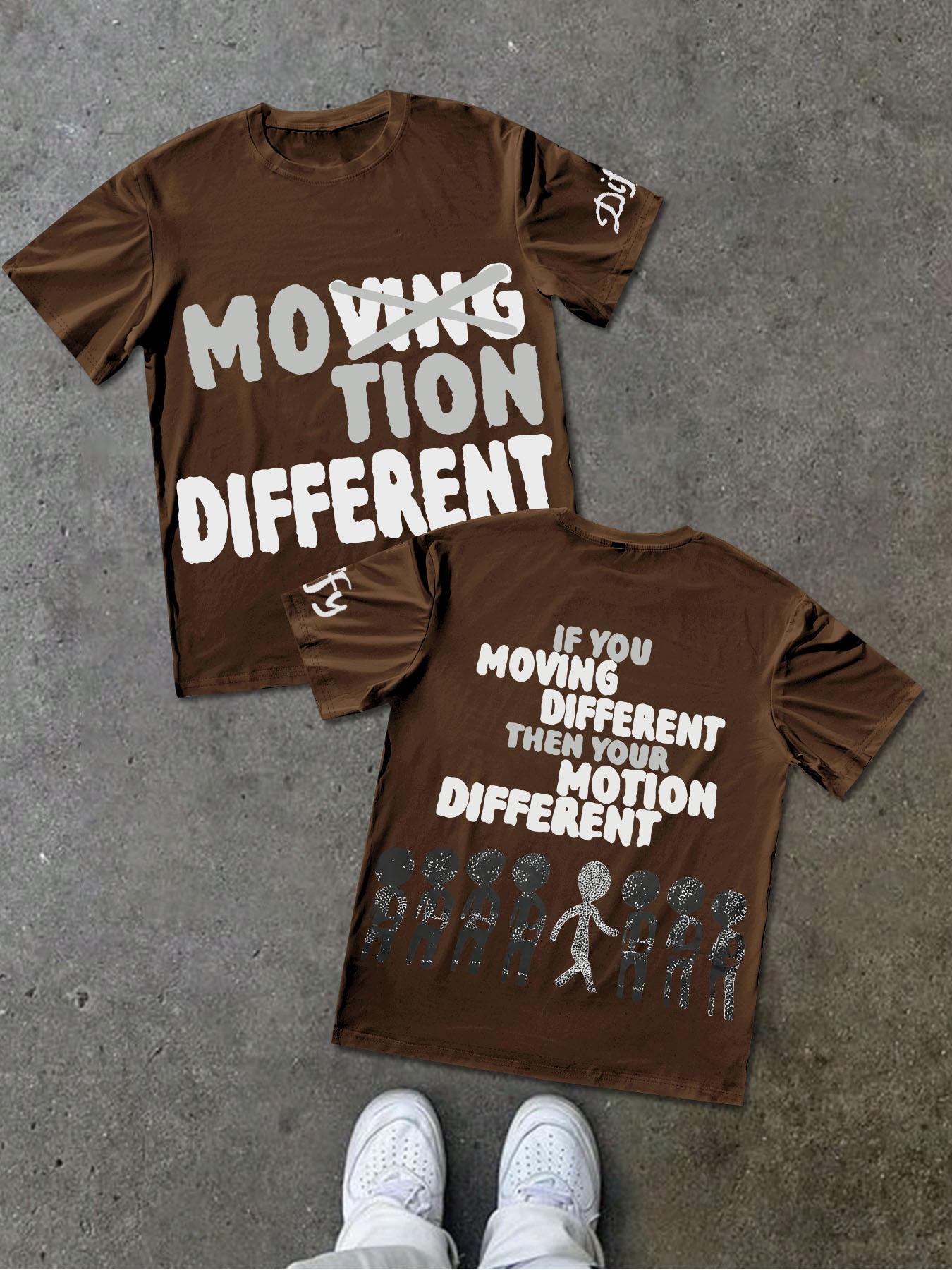 Men's and Women's Short Sleeve T-Shirt with Letter Character Print, Stylish Casual Fit Summer Tee for Youth, Versatile American Trendy Style