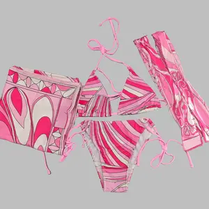 2026 new one-piece and two-piece bikini European and American sexy swimwear bikini women swimwear