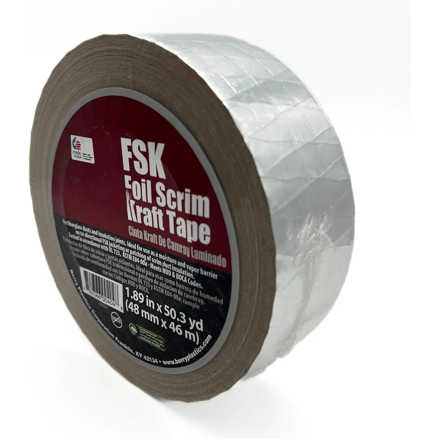 Insulation Jacketing Tape, 2.83 Inches by 50.3 Yards, Aluminum