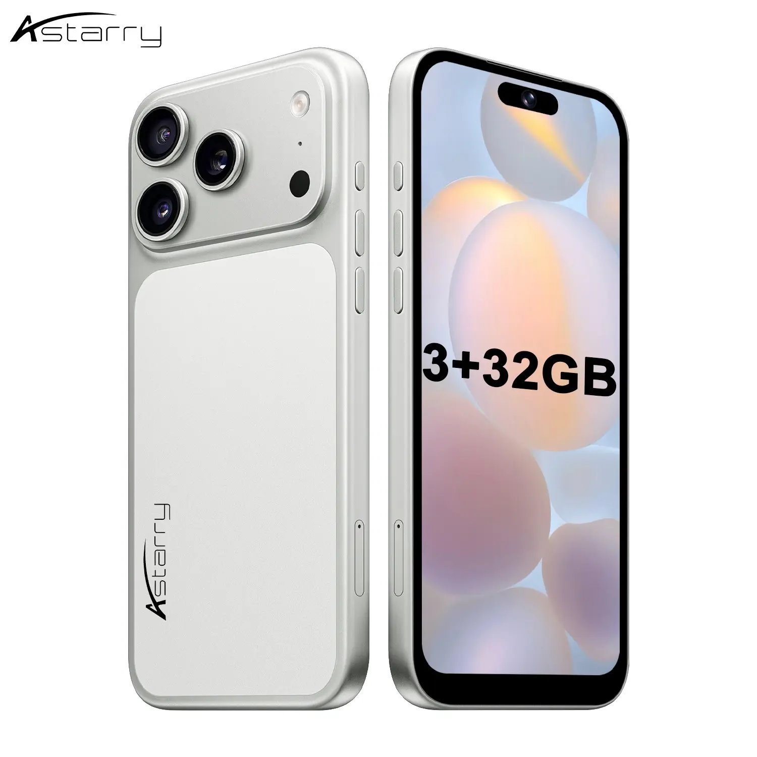 Astarry-17 PRO MAX 4G Smartphone, 6.75" HD Screen, MTK6762, 3+32GB, Android 12, 5MP Front+13MP Rear, 4100mAh Battery, Affordable & High Cost Performance
