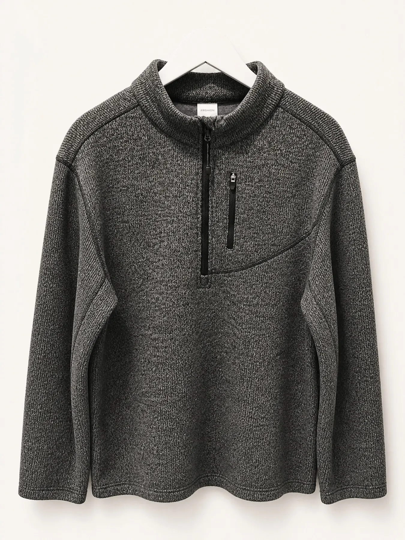 Men’s Textured Quarter Zip Sweater, Stand Collar Long Sleeve Knit Pullover with Chest Zipper Pocket, Casual Relaxed Fit Fall Winter Sweater#MensSweater #QuarterZipSweater #KnitPullover #MensKnitwear#CasualMenswear #RelaxedFit #FallFashion #WinterFashion