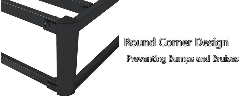 Queen Heavy Duty Box Spring Foundation,Mattress Foundation 3000lbs Max Weight Capacity/Non-Slip/No Noise/Easy Assembly/Easy Clean Cover,Queen