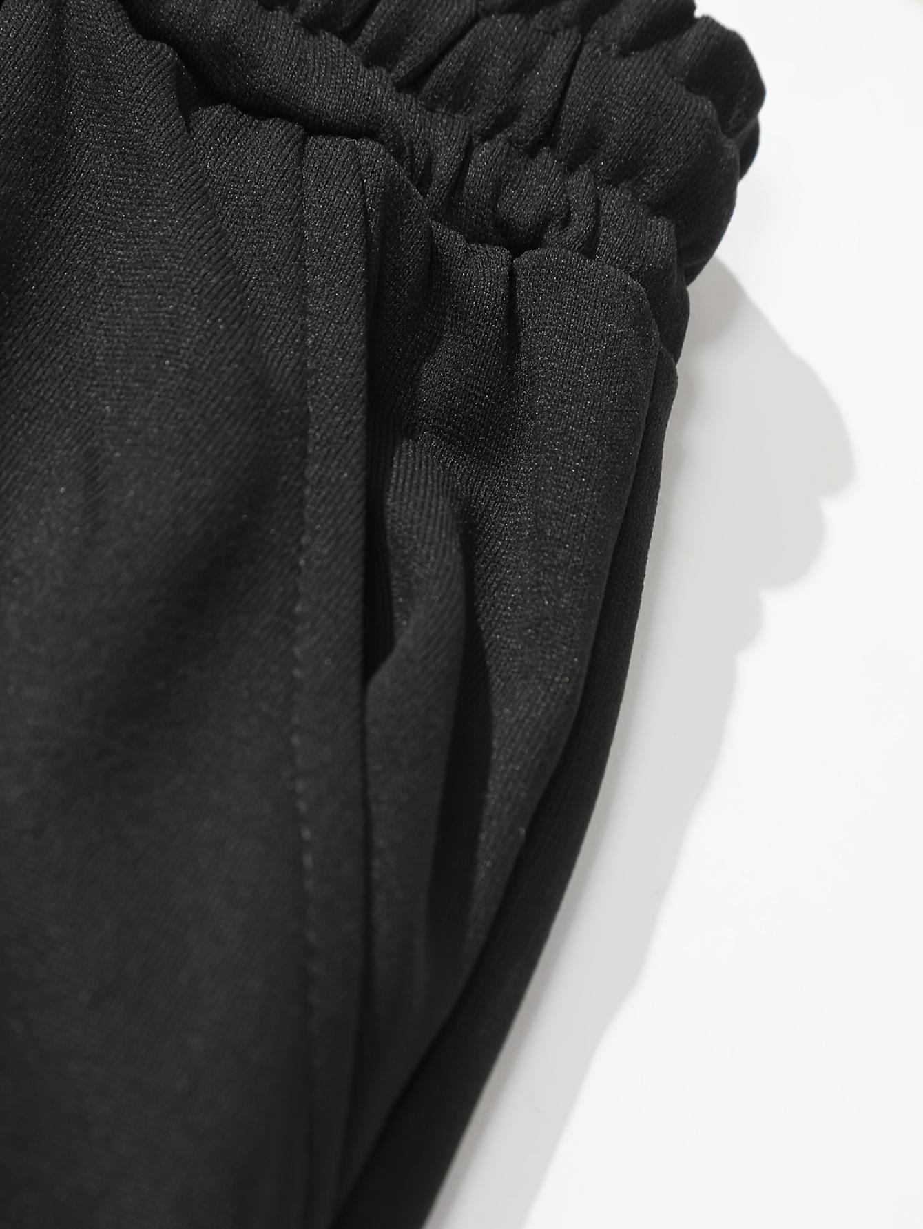 Men's casual fashion "Youngsters OF GOD" printed hoodie and sweatpants set - polyester, machine washable, black with white cross design, ideal for fall and winter leisure, oversized hoodie SpringStatements