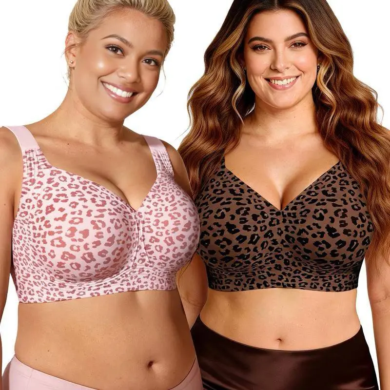 Women Jelly Bras Wirefree Full Coverage No Underwire Everyday Bras Comfortable Wireless Padded Tshirt Bra