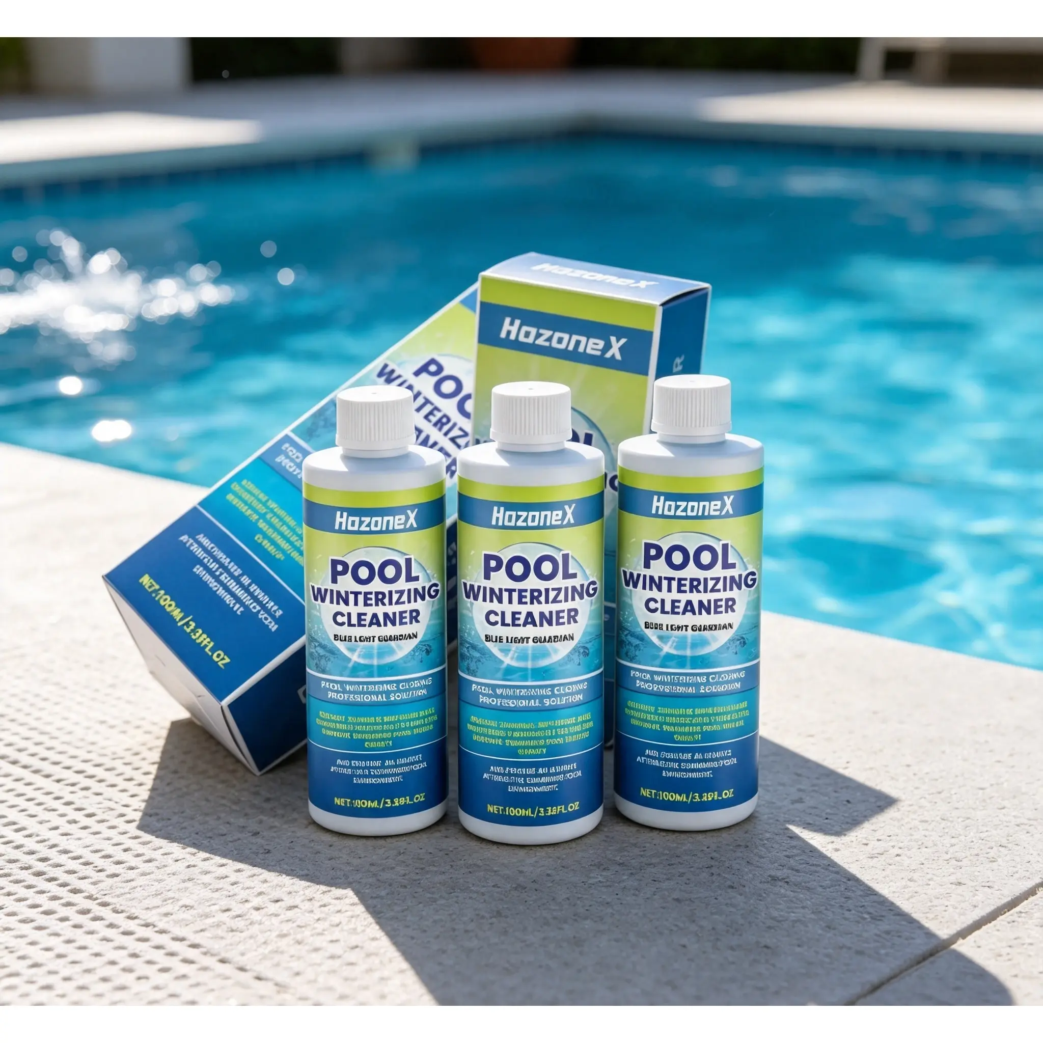 1-3PCS Swimming Pool Water Clarifier, Safe for All Types, Effective Household-Commercial Outdoor Cleaner, Boosts Clarity, Eliminates Impurities, Balances Water Chemistry