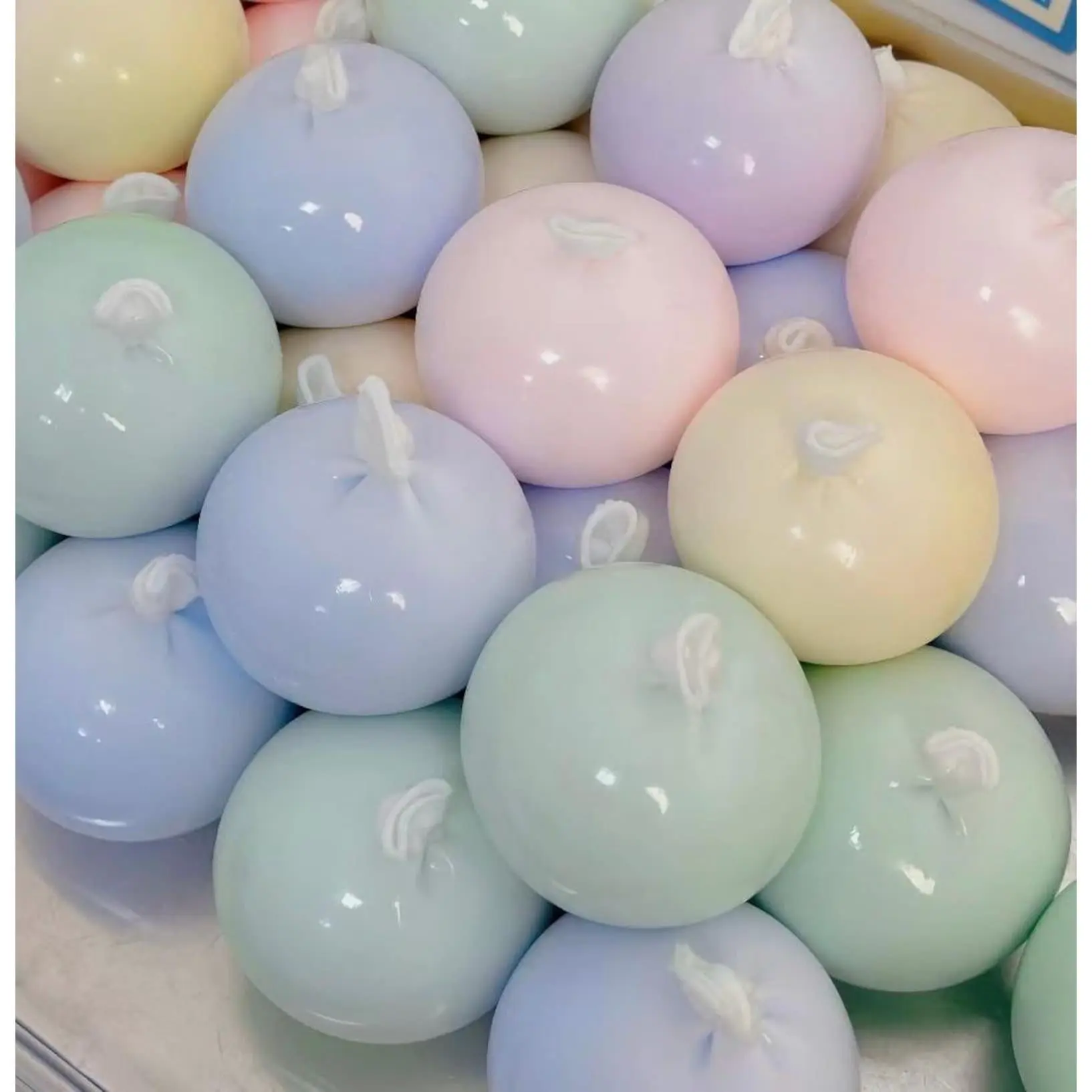NEW! XL Cream Cloud Squishy Ball Super Soft Slime Stress Ball, Large Fluffy Milky Texture Fidget Toy, Ice Cream Colors Sensory Gift