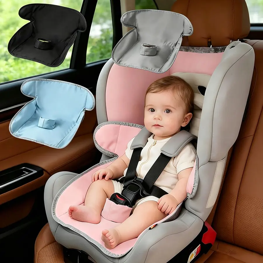 Baby Car Seat Cushion, Breathable Waterproof Easy Cleanup Infant Safety Seat Pad, Newborn Travel Protection Mat, Multiple Colors Available