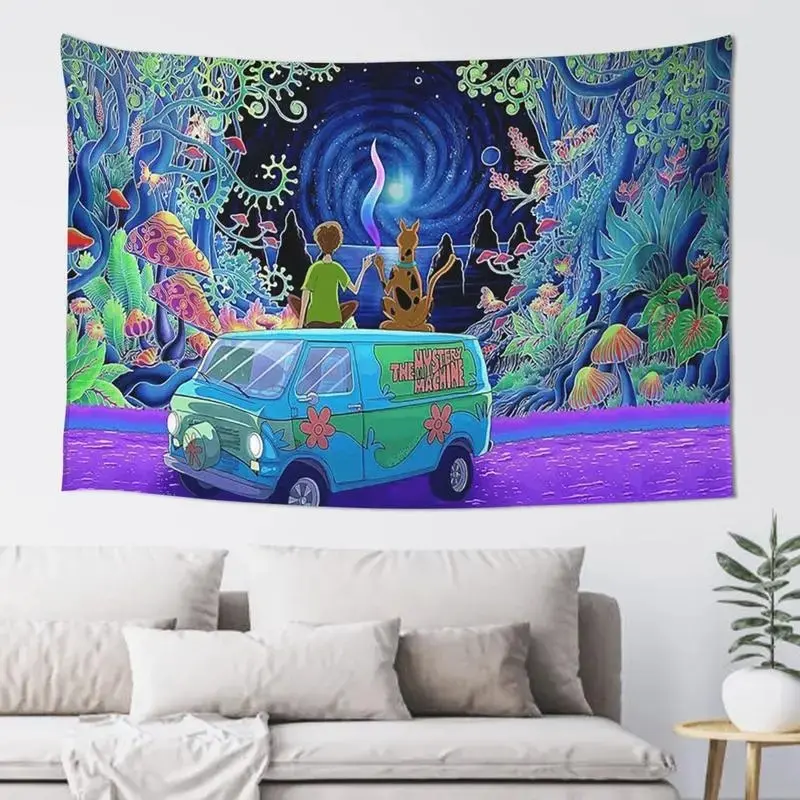 Scooby-Doo Sky Tapestry 60*40 Inch Decor Wall Hanging Art Decoration Tapestries Mural Banner For Bedroom Livingroom Dormitory