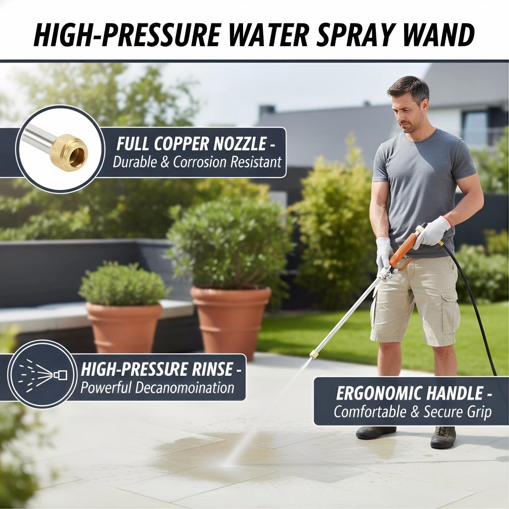 Portable High Pressure Car Wash Gun | Outdoor Cleaning Tool for Garden & Camping