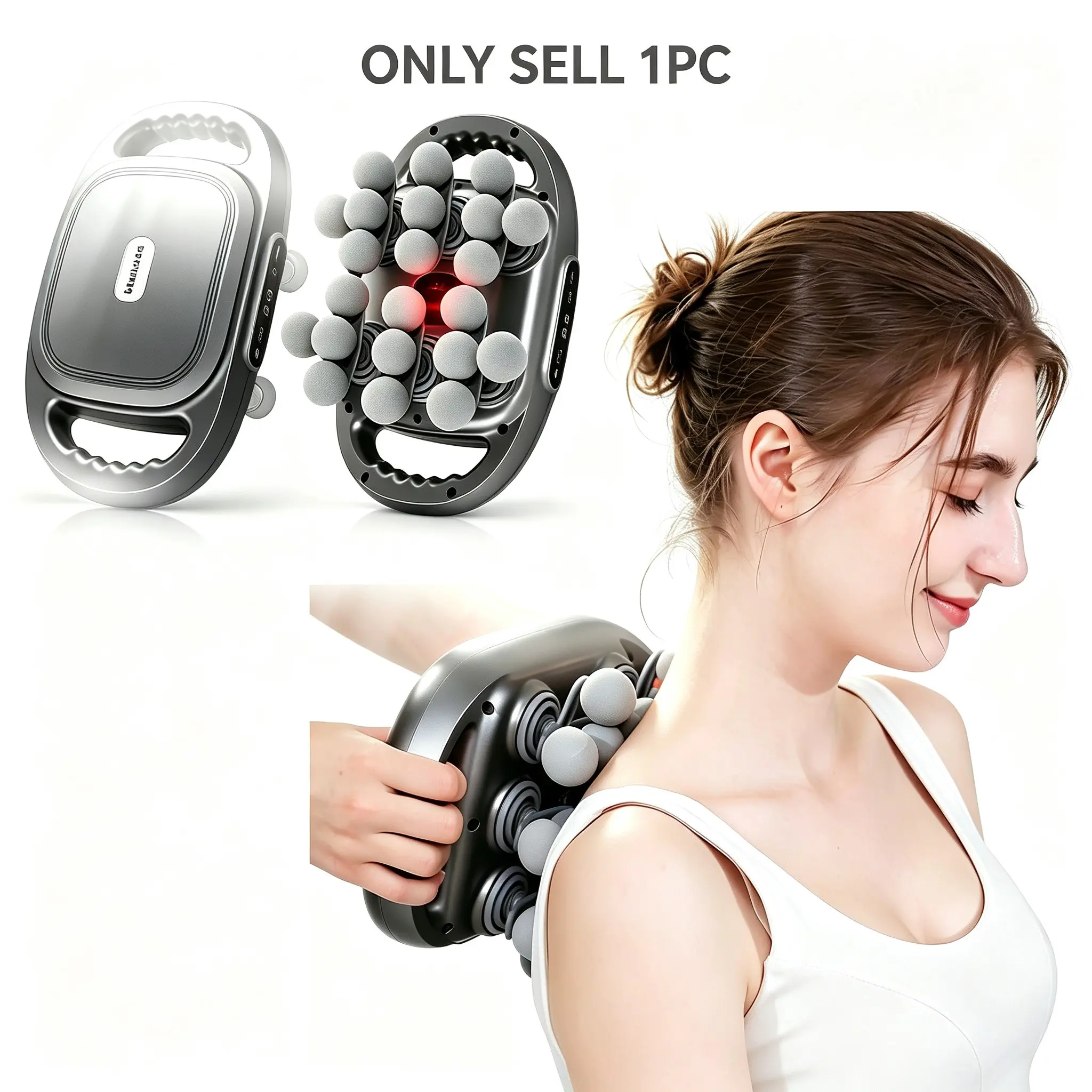 22-Head Hands-Free Fascia Massager, Quiet Full Body Muscle Recovery Tool, Ideal for Athletes & Gym Lovers, Enhance Recovery Effortlessly