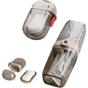Travel Soap Case,Portable Soap Holder,Travel Soap Container with Lid,Portable Bar Soap Case,Travel Soap Dishes for Bar Soap,Soap Saver Holder for Shower Bath Bathroom Traveling,Camping,Gym (Set),Tool Cases