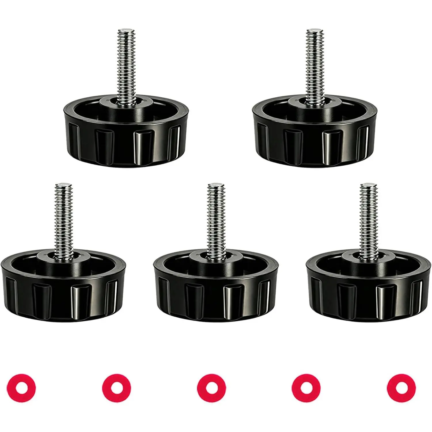5 Pack Screws Nuts Caps for Fishing Spinning Reels Knob Power Handle Grip