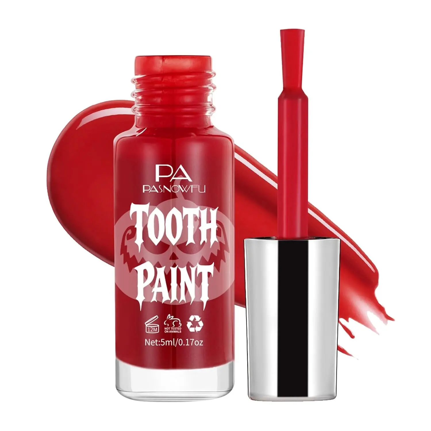 Realistic SFX Durable Non-Toxic Tooth Paint, Effortless Application for Creepy Vampire Looks, Perfect for Halloween, Theatre Performances and Costume Parties