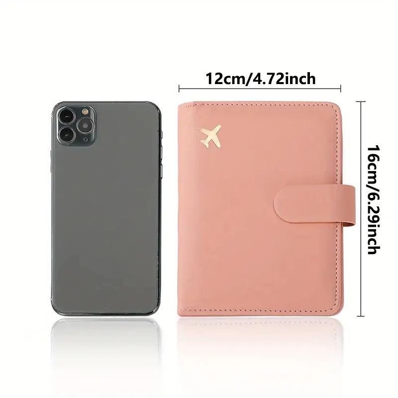 Leather Passport Holder Covers Case Waterproof Travel Credit Card Wallet Cute Passport Book for Women/Men Buckle Passport Cover