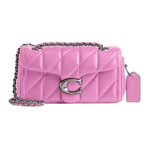 Coach Tabby 20 Small Crossbody Bag for Women in Pink Nappa Leather with Signature Logo