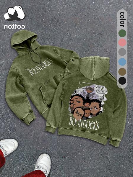 Men's street retro style washed hooded sweatshirt fashion trend casual hoodie, men's autumn and winter wear