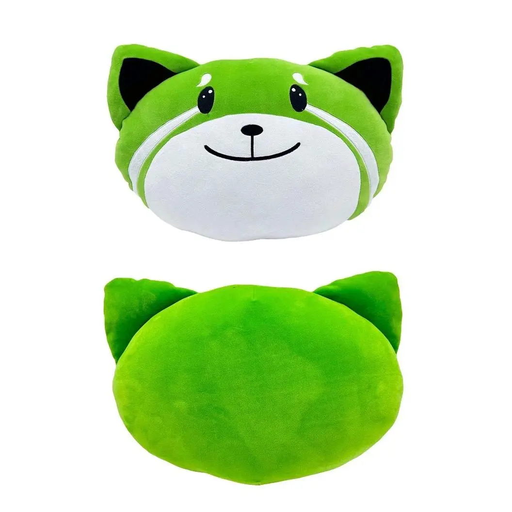 HOT New 42cm The Weeknd Kiss Land Plush Toys Cartoon Cute Soft Stuffed Green Fox Pillow Dolls For Kid Birthday Christmas Gift
