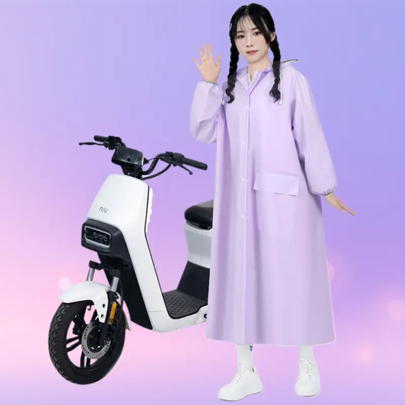 1-Piece EVA Full Body Integrated Heavy Rainproof Poncho, Unisex for Adults, Suitable for Single-Person Motorcycle Riding, One Piece, Motorcycle Ride