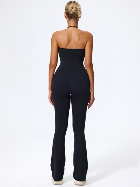 Women's Casual Sleeveless Yoga Romper, Sporty Comfy Jumpsuit, Soft Nylon Elastane Fabric, No Padding, Perfect for Daily Wear, Outdoor Training, Gym Workouts