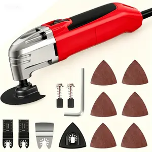 High-Performance Oscillating Multi Tool, 22000 OPM Electric Oscillating Tool with 3 Degree Oscillation Angle, Cutting, Sanding, Grinding, Scraping Versatile Power Tool, 11 Piece Accessories Kit Universal Interface