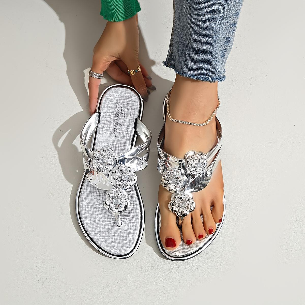 【QUAWUJIE】Women's Flat Summer Sandals 2026 New Arrival Open Toe Slip On Comfortable Non Slip For Ladies Beach Outdoor Daily Wear