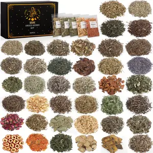 Christmas 40PACK Herbs And Flowers Magic Supplies Kit-40pcs Dried Herbs for Father&Apos;S Wedding Day Gift, Witch Set for Pagan, Rituals, Spells, Soap And Candle Making for Beginners Multi-Item Party Favor Packs Home Decoration, for Halloween