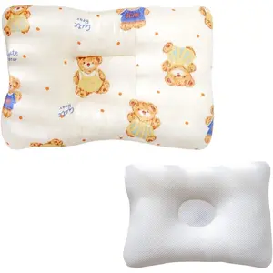 Unisex Pillow 13x9x2, Hypoallergenic Airmesh Breathable Cool 100% Cotton, Control Sweat, Ideal  Travel, Small, Car, Travel, MultiFunctual Small Nursery Decor Pillows (Teddy)