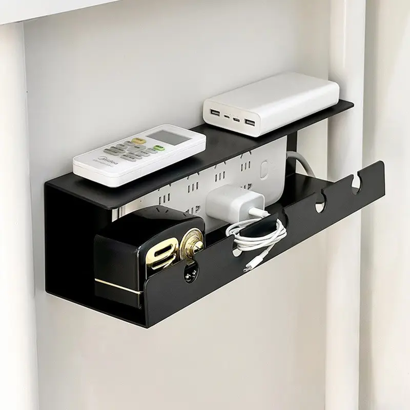 Easy-Install Under Desk Cable Management Tray, No-Drill Design, Ideal for Power Strips and Hubs, Organize Cables Effortlessly, Cord Organizer for Desk