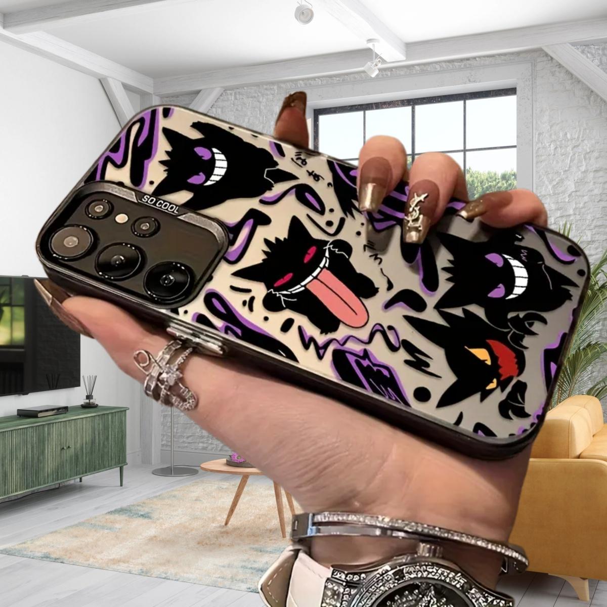 Purple Sprite G-Geng Anime Phone Case for Samsung S26 S25 S24 S23 S22 Plus Ultra & iPhone 17 Air 16 15 14 13 12 11 Pro Max Plus , Anti-Drop Non-Slip Scratch-Resistant Durable Protective Back Cover