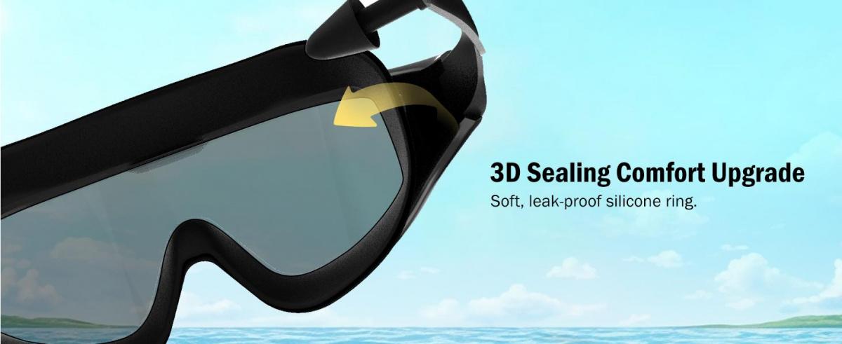 3PCS Goggles Swimming Adult Swim-Goggles,Wide View with UV400 Protection Anti Fog No Leak for Men and Women 3 Pack fit outdoorfun Swim Kit Nose Clips Swim Glasses