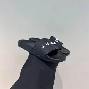 2026 Summer New Men's and Women's Same Rubber Slippers with Anti Slip Printing and Casual Flat Slippers