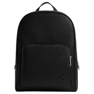 COACH Wade 29 Backpack for Men – Silver Hardware Design Leather Backpack in Black