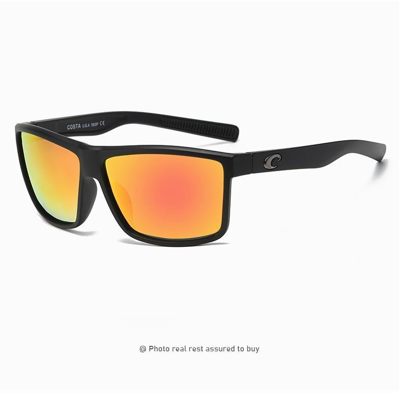 Rock-Green Polarized Sunglasses Rectangular Sunglasses For Men And Women