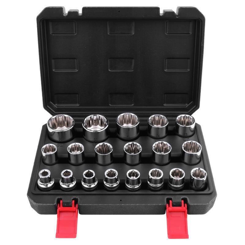 1/2 Impact Socket Set, Multi-purpose 12-point Socket Set, Anti-slip & Anti-wear Socket Set, Professional Hand Tool for Car Repair, Impact Sockets Set