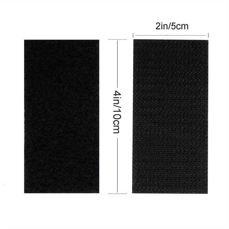 Double Sided Adhesive Back Velcro (10 Pairs), Self-adhesive Hook and Loop Strap, Hook Loop Tapes, Strong Fastening Buckle, Suitable for Indoor or Outdoor Use, Heavy Duty