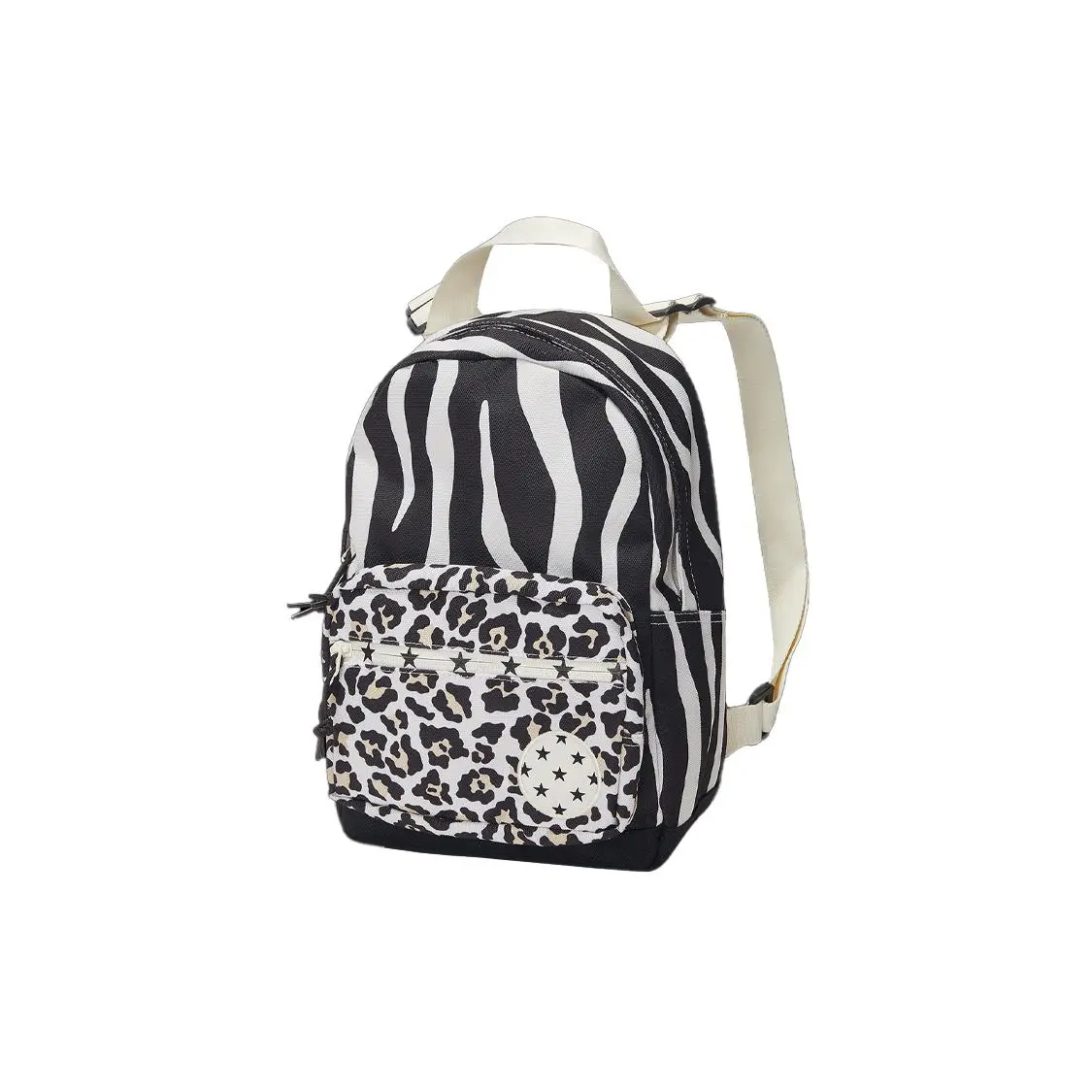Converse Leopard and Zebra Print Polyester Backpack for Men and Women