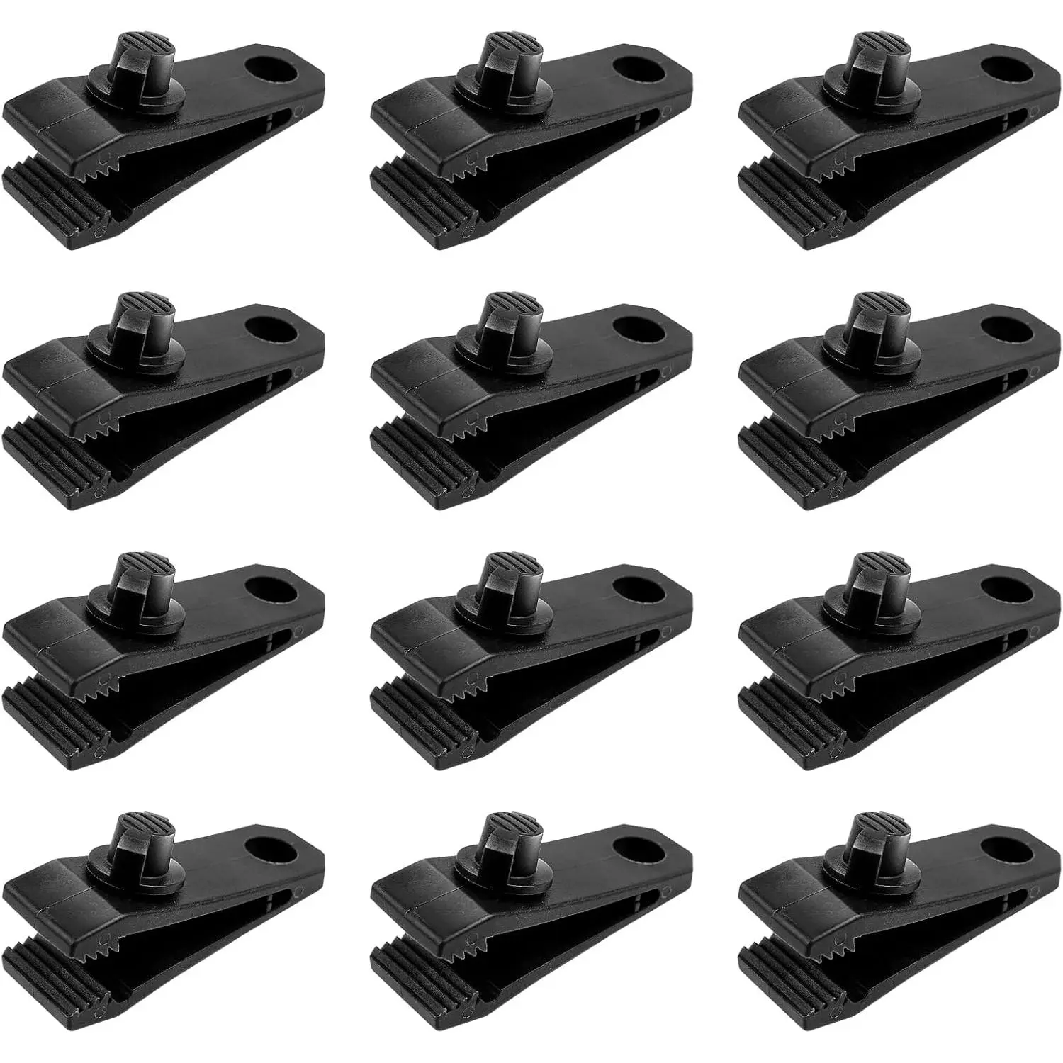 Tarp Clips Heavy Duty Lock Grip Clamps Thumb Screw Tent Clip Secures Tarps Awning Clamp Set Camping Tarps Awnings Caravan Canopies Car Covers Swimming Pool Covers Boat Cover etc. (12)