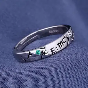 Anime Dr.Stone Ring Ishigami Senkuu Cosplay Unisex Adjustable Opening Rings Jewelry Props Accessories Gifts