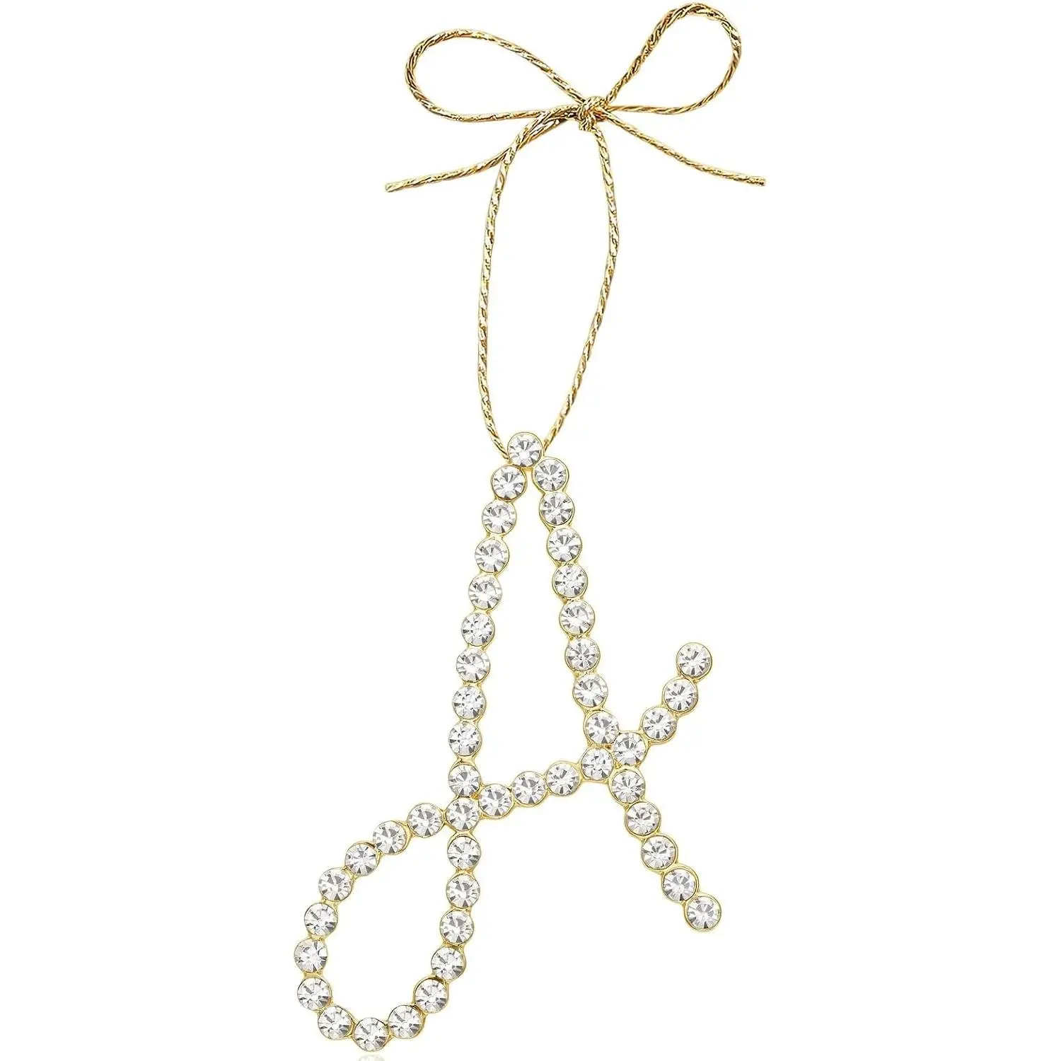 Christmas Ornaments, Letter A Ornaments for Christmas Tree | Christmas Initial Decoration Hanging Ornaments for Party Decor Mother Best Friends Sister Wife