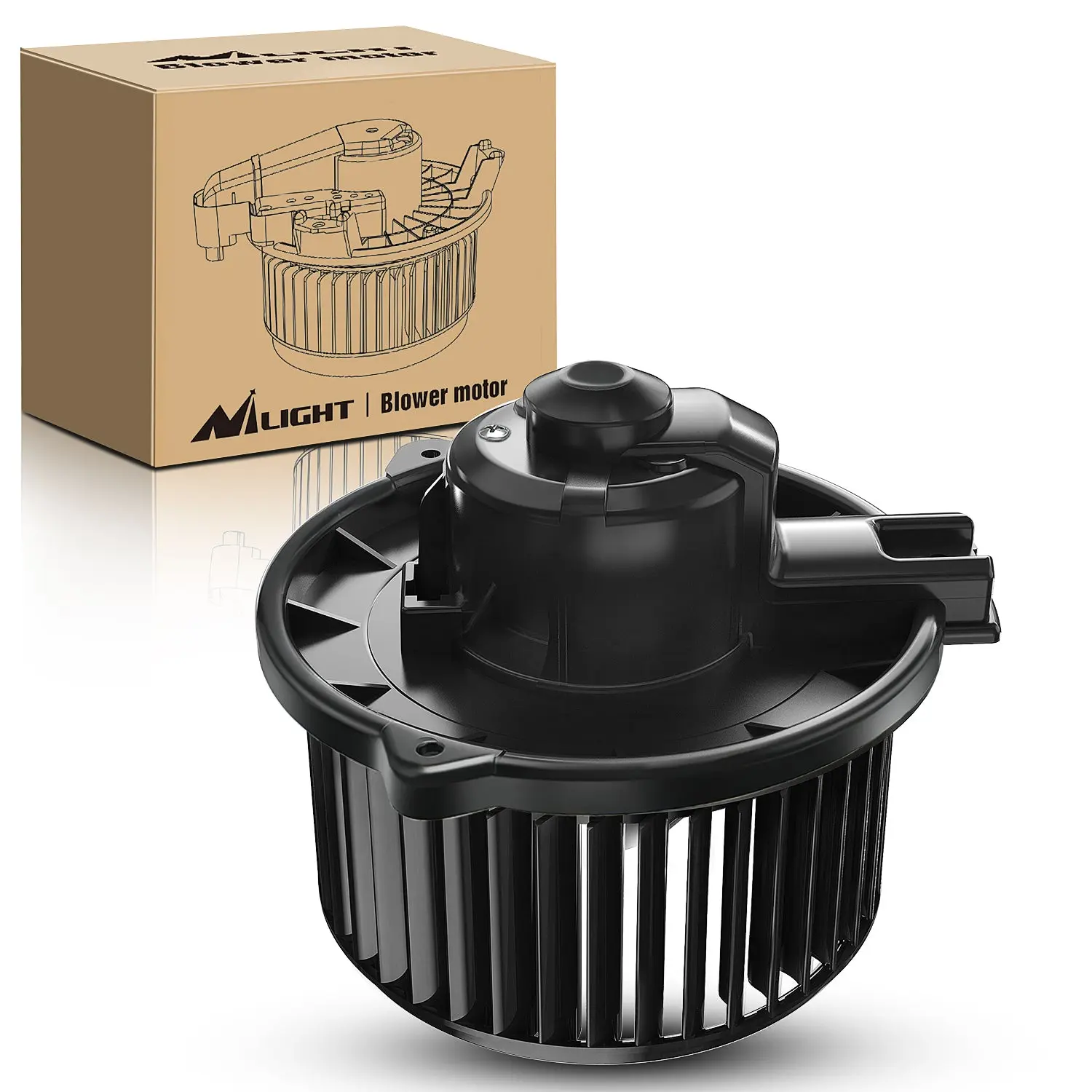 Nilight 80W Power HVAC Heater Blower Motor Fan - High Airflow, ABS-Made OE Replacement for Toyota Corolla Matrix 2003-2008, Replaces 8710302370,700057,TO3126102,87103-02070,8710302050,615-5018 (Standard Fit)