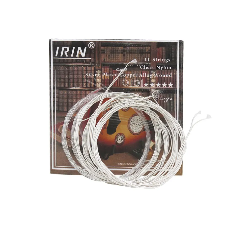 IRIN Oud String silver plated nylon strings Set of 11 Strings, Durable Musical Instrument Accessories, Ideal for String Instruments